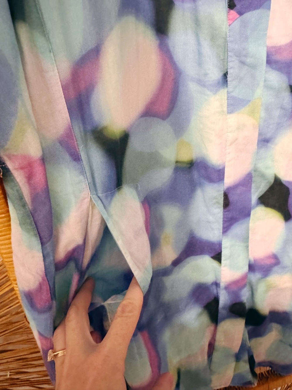 Georg Roth Abstract Print Button-Up Shirt Dress SZ L - Picture 2 of 5